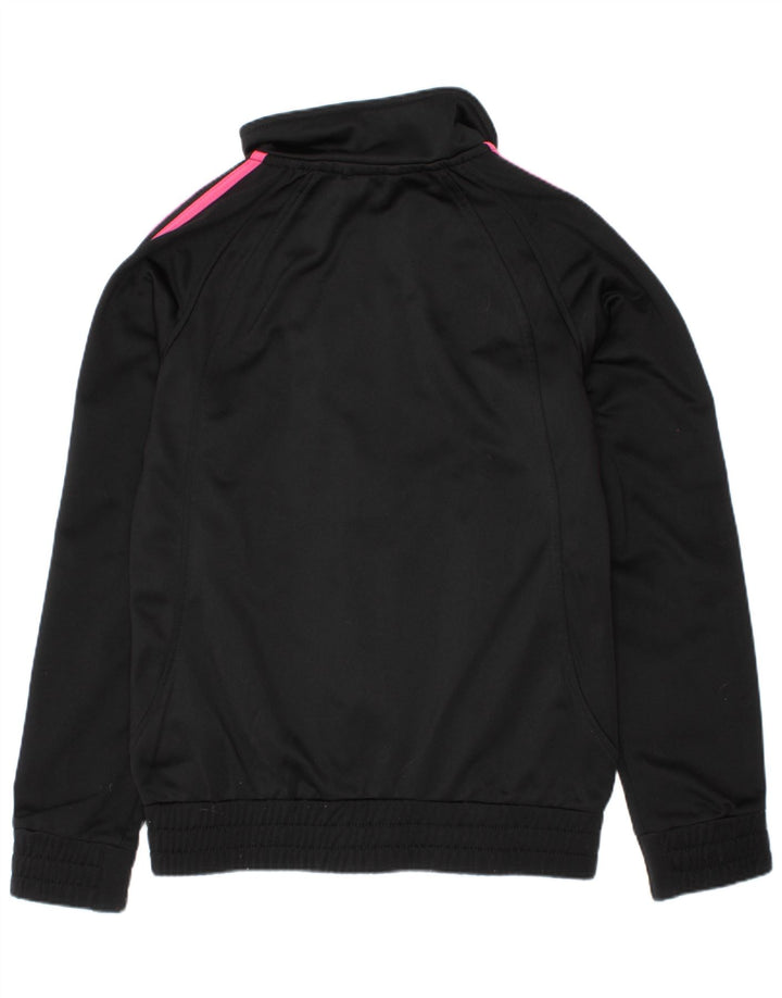 Jachetă de trening pentru fete Adidas 9-10 ani poliester negru