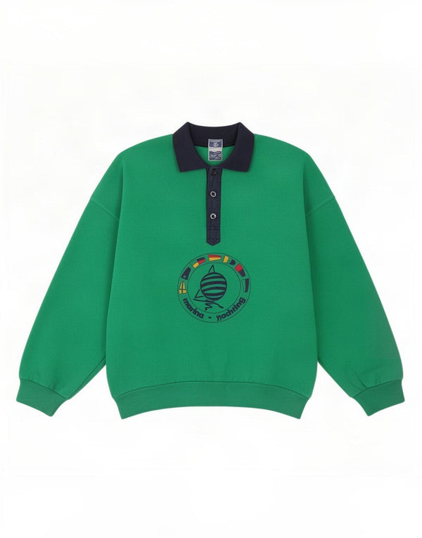 Marina Yachting Pulover cu grafic pentru femei UK 14 Medium Green
