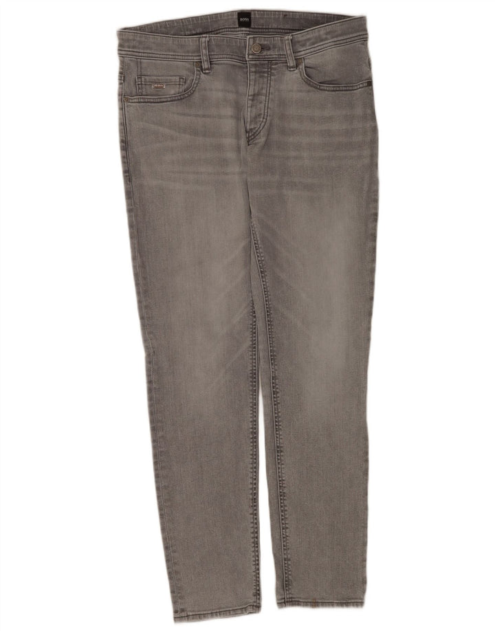 Blugi slim pentru bărbați Hugo Boss W34 L32 bumbac gri