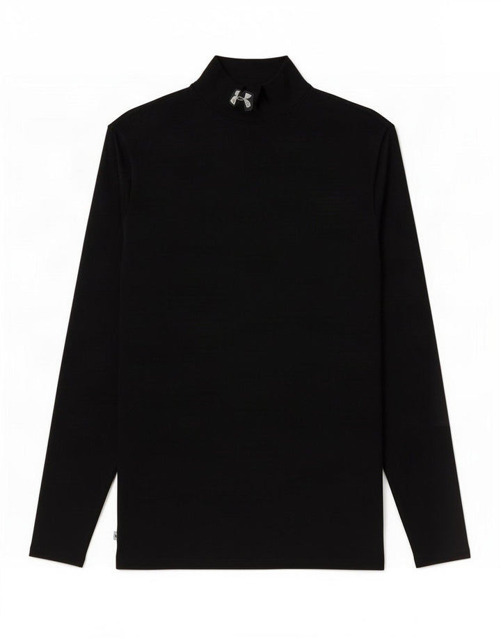 Top pentru bărbați Under Armour cu mânecă lungă, mediu negru, nailon