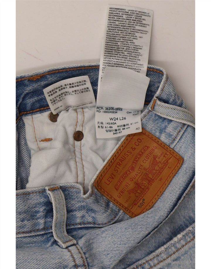 LEVI'S Mens 501 Denim Shorts W24 XS Blue Cotton Vintage Levi's and Second-Hand Levi's from Messina Hembry 