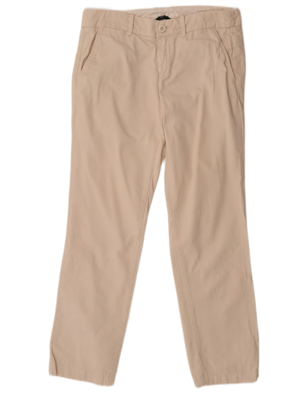 Pantaloni chino drepti pentru femei J. Crew US 6 Medium W30 L30 Bej Bumbac