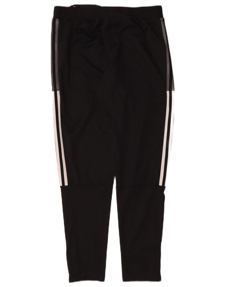 Pantaloni de trening Adidas pentru bărbați, poliester mediu, negru