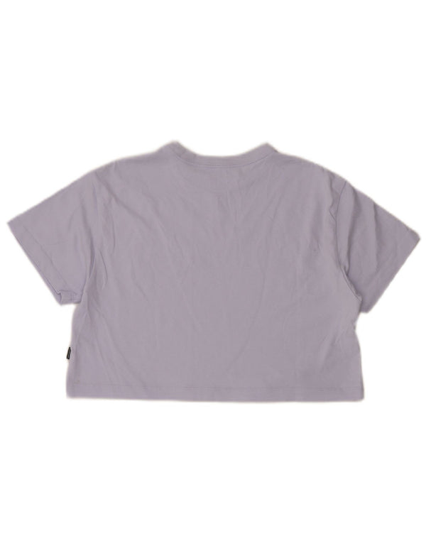 Tricou cu grafic supradimensionat Crop Converse pentru femei UK 6 XS Violet