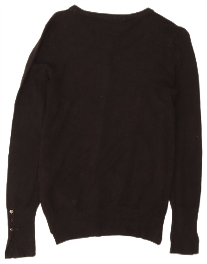 Pulover cardigan pentru femei Zara UK 10 mic, negru, viscoză