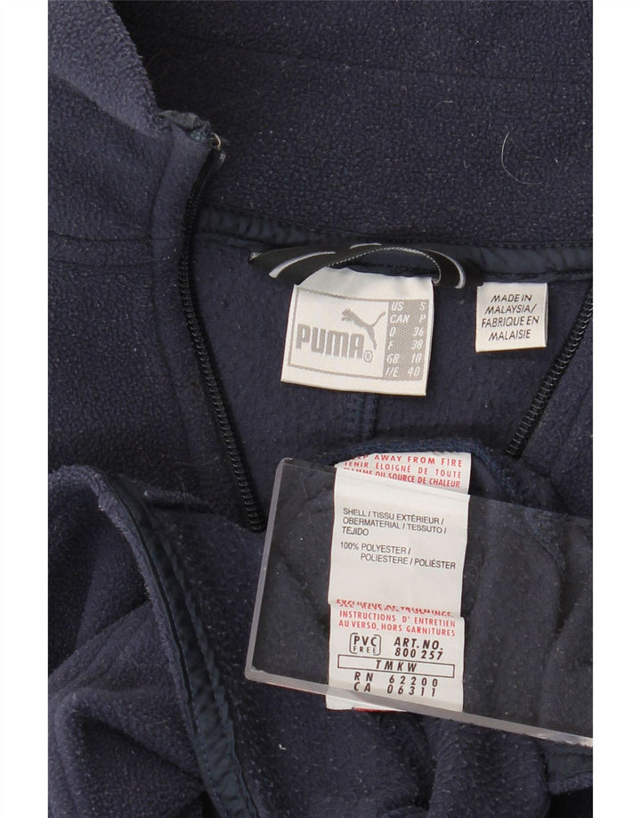 Jachetă din lână PUMA pentru femei UK 10 Small, bleumarin, poliester