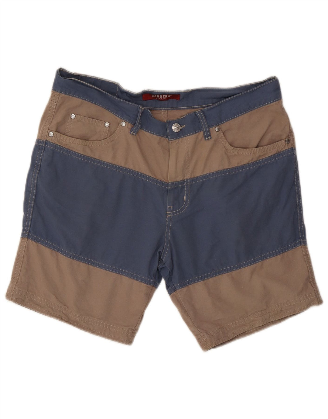 CARRERA Mens Casual Shorts W36 Large  Beige Colourblock