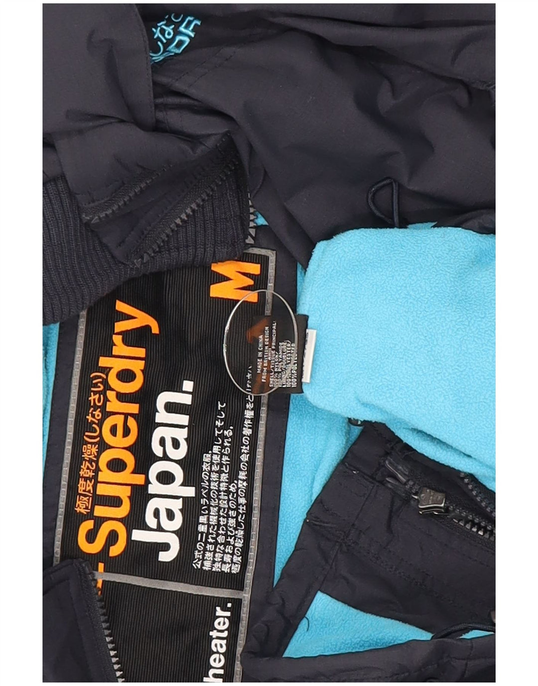 Jachetă Windbreaker Superdry pentru femei UK 14 Medium Bleumarin