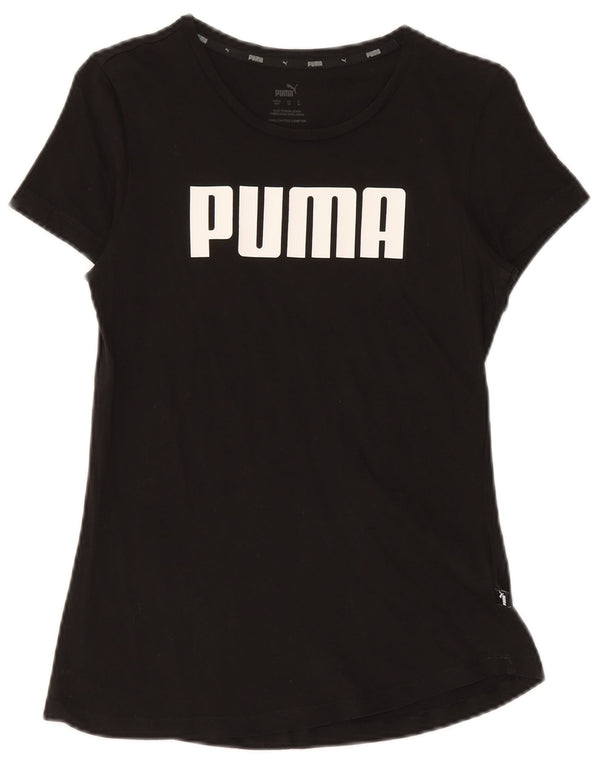 Tricou grafic PUMA pentru femei Top UK 12 Medium Black Bumbac