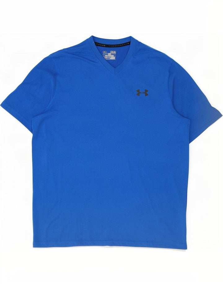 Tricou Under Armour pentru bărbați Heat Gear Top Medium Blue Poliester