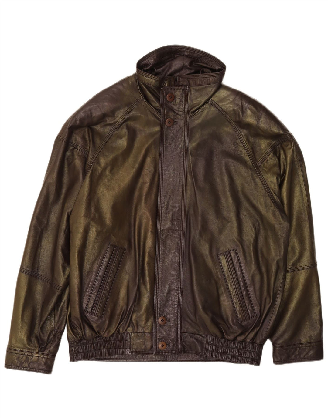 Jachetă din piele pentru bărbați Cabrini EU 48 Medium Khaki Piele