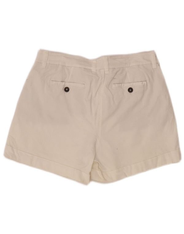 Pantaloni scurti chino Boden pentru femei UK 12 Medium W30 Bumbac alb