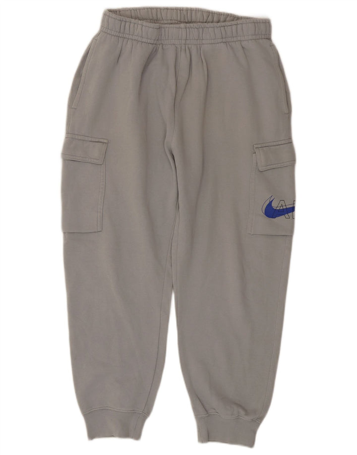 Pantaloni de trening Nike pentru bărbați Cargo Crop Pantaloni de jogging, bumbac gri mediu