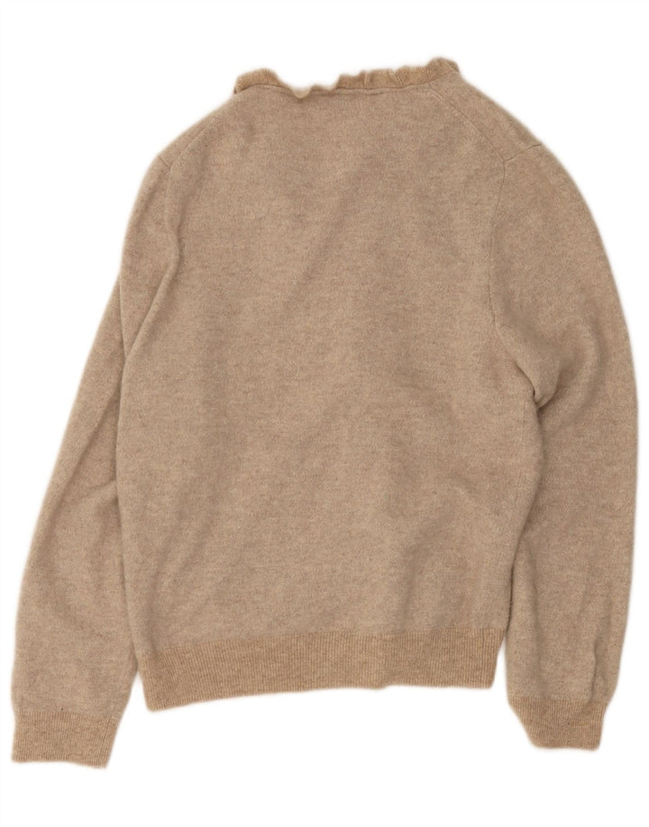 Pulover cardigan pentru femei J. Crew UK 18 XL Lână bej