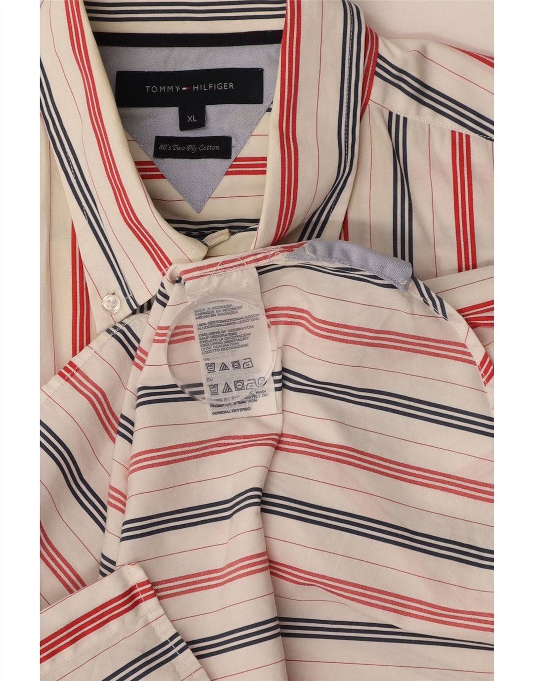 Cămașă pentru bărbați TOMMY HILFIGER XL cu dungi albe