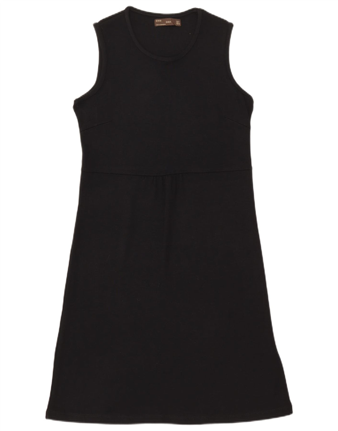 Rochie de bază fără mâneci pentru femei Zara UK 14 mare, negru, raion