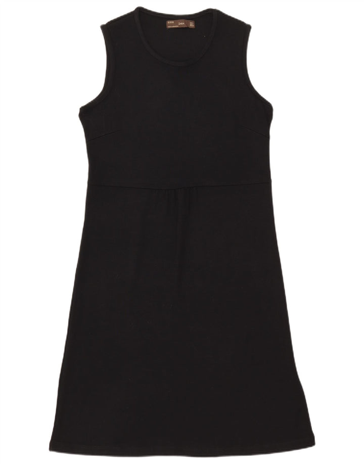 Rochie de bază fără mâneci pentru femei Zara UK 14 mare, negru, raion