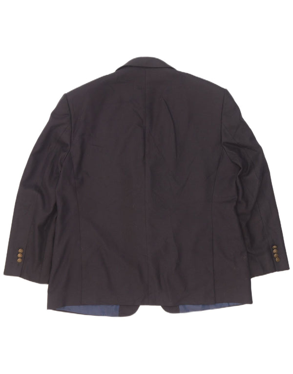Jachetă pentru bărbați Marks & Spencer, cu 2 nasturi, UK 46 XL, poliester bleumarin