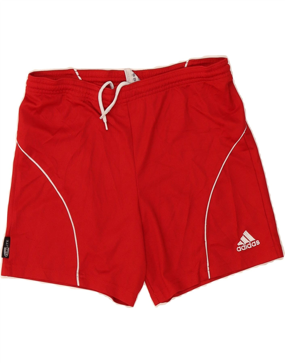ADIDAS Boys Clima 365 Sport Shorts 9-10 Years  Red Polyester Vintage Adidas and Second-Hand Adidas from Messina Hembry 