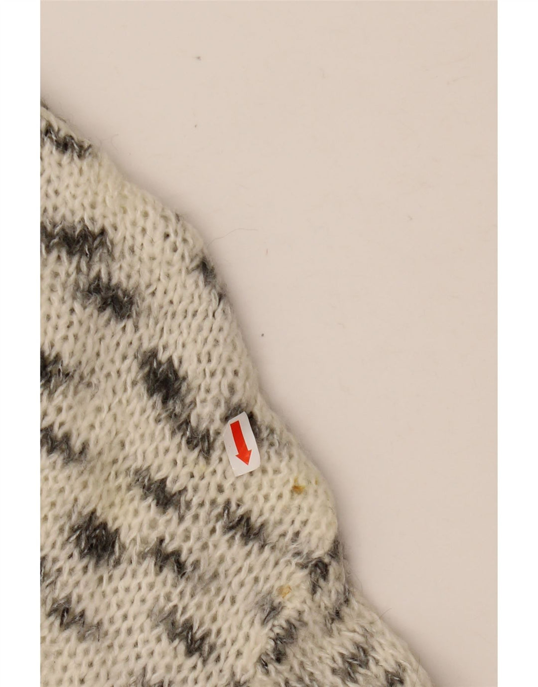 Pulover ZARA pentru damă, cu gât roșu, mare, pete alb catifelat