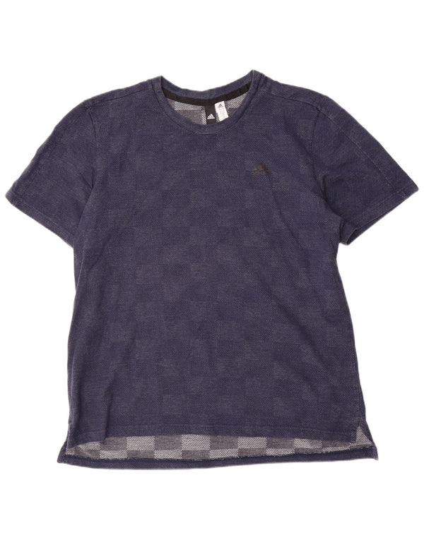 Tricou pentru bărbați Adidas Top XL Bleumarin Geometric Bumbac