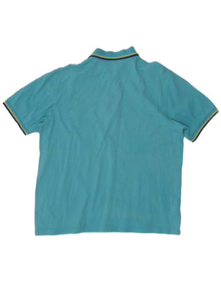 Cămașă polo Fred Perry pentru bărbați XL, bumbac cu dungi albastre