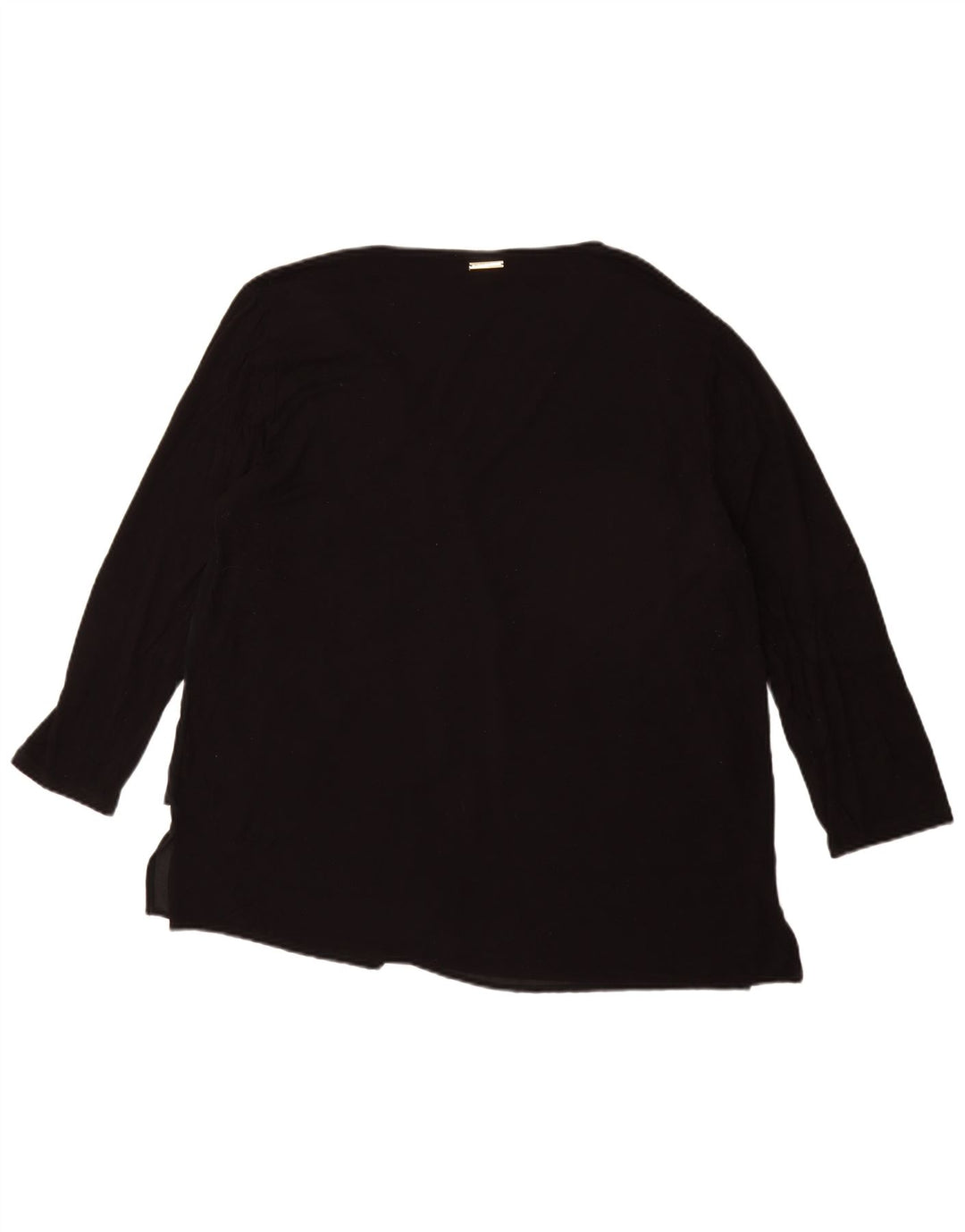 Top femei MICHAEL KORS mâneci 3/4 UK 18 XL negru sintetic