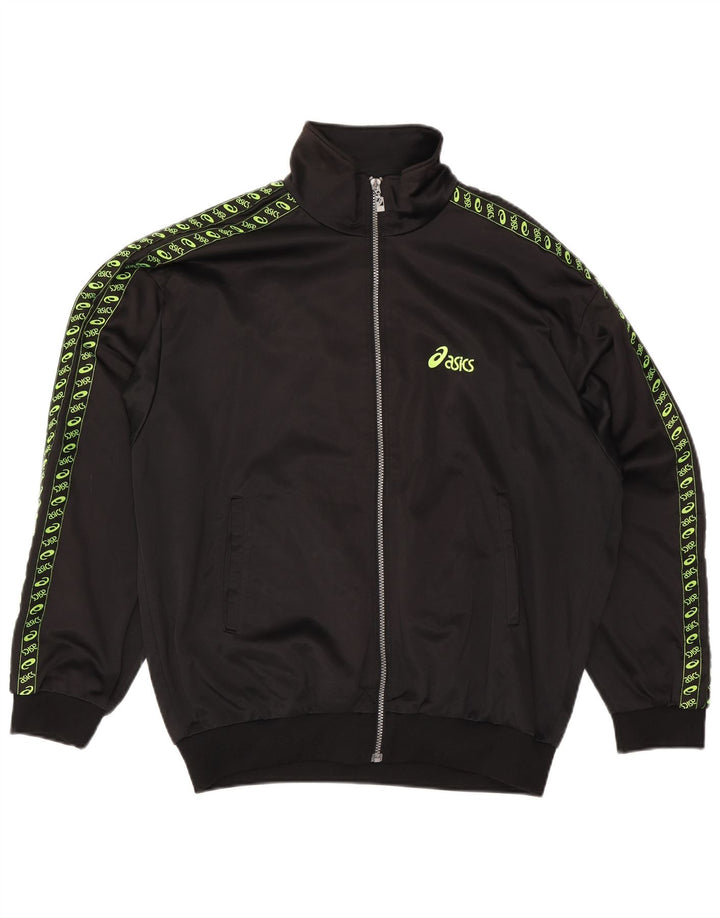 Jachetă de top pentru trening grafic Asics pentru bărbați XL, negru