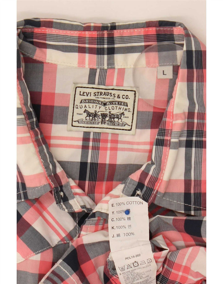 Cămașă pentru bărbați Levi's cu mânecă scurtă, mare, multicoloră, din bumbac Western