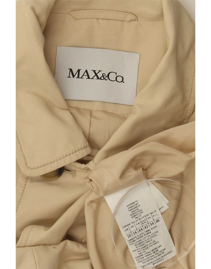 Max & Co. Palton pentru femei UK 14, mare, bej, bumbac
