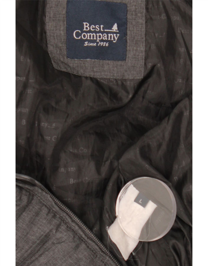 BEST COMPANY Jachetă căptușită pentru femei UK 14 Large Gri