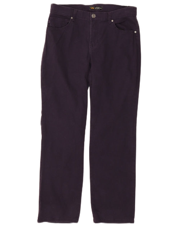 Blugi drepti Lee pentru femei cu talie medie, cu talie relaxată, L30 L28, violet