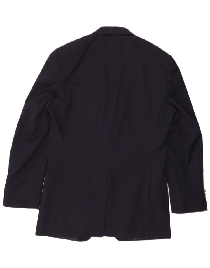 Jachetă Blazer pentru bărbați Chaps cu 2 nasturi cu paragate UK 38 Mediu Lână bleumarin