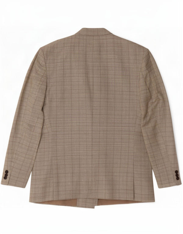 Jachetă vintage pentru bărbați cu două piepturi, UK 42 XL, verde, picior de găină