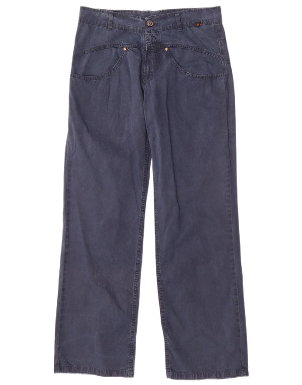 ROBERTO CAVALLI Pantaloni casual drepti Devils pentru bărbați Mici W29 L30 Albastru