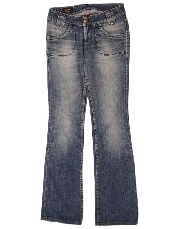 Blugi Lee pentru femei cu talie joasă Bootcut W28 L32, bumbac albastru