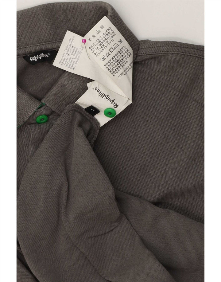 Tricou polo Refrigue pentru bărbați, bumbac gri mediu