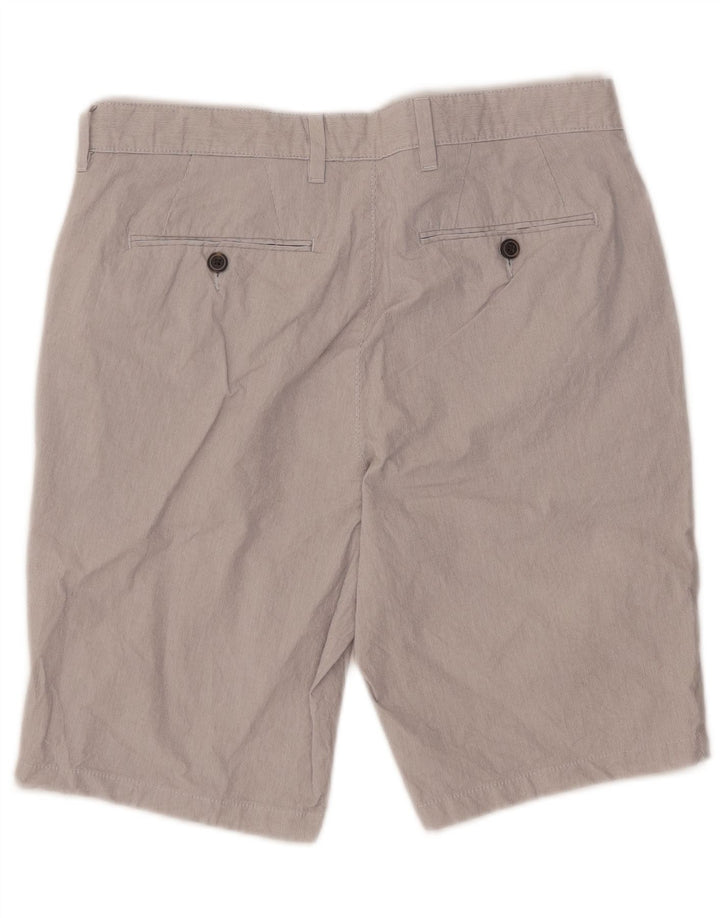 Pantaloni scurți chino pentru bărbați Marks & Spencer W32, bumbac cu dungi gri medii