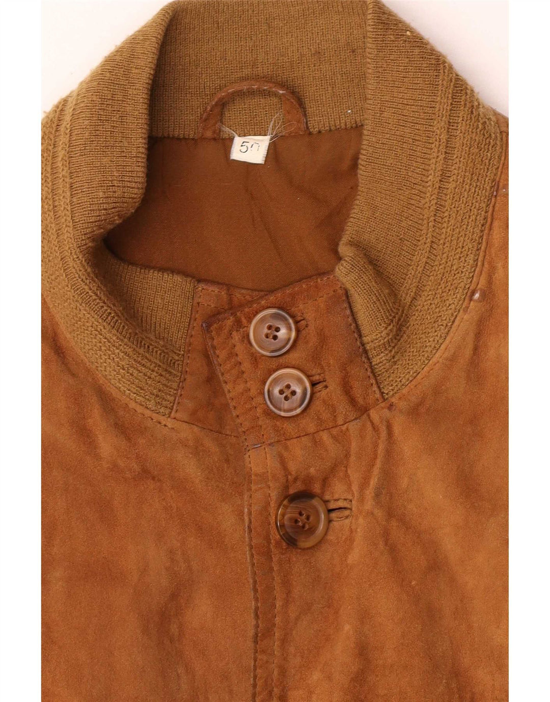 Bomber Vintage pentru bărbați din piele intoarsa IT 50 Large Brown