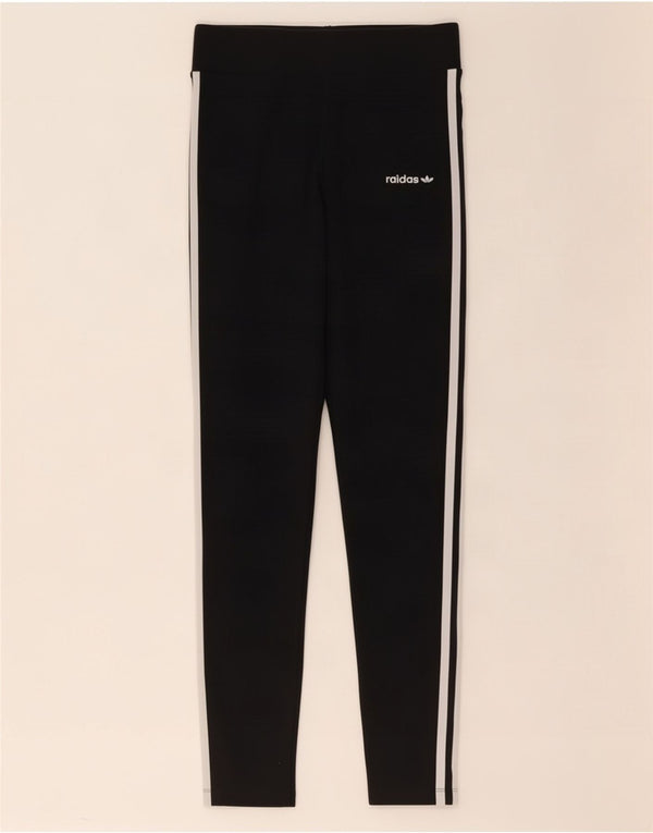 Leggings pentru femei Adidas UK 12, bumbac mediu negru