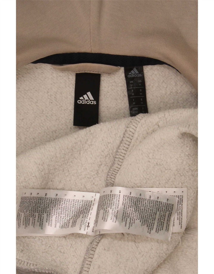 Adidas pentru bărbați 3D Arc Zip Hoodie pulover bumbac mediu gri