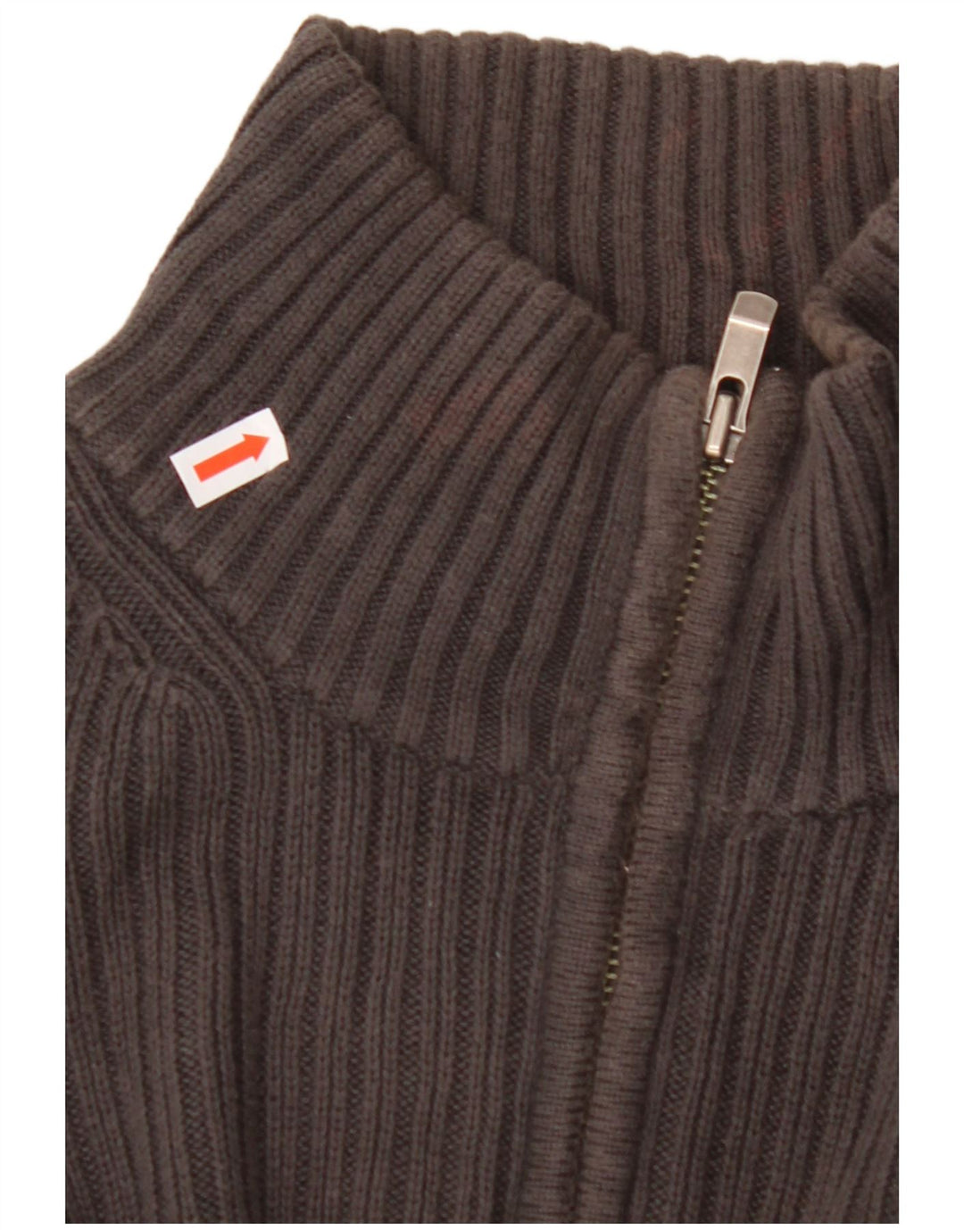 Pulover pentru bărbați CALVIN KLEIN, cu fermoar, cu gât, bumbac mare, gri