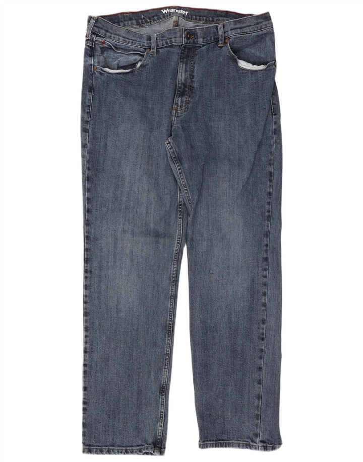 Blugi drepți Wrangler pentru bărbați W38 L32 Bumbac albastru