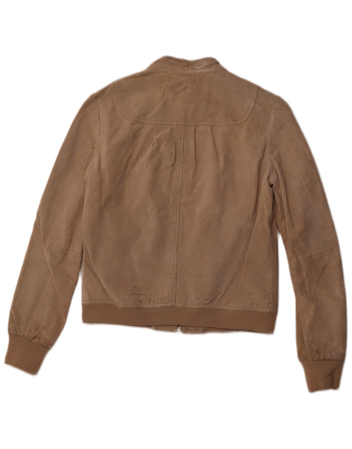 GAUDI Bomber de piele intoarsa pentru femei IT 46 Mare Bej