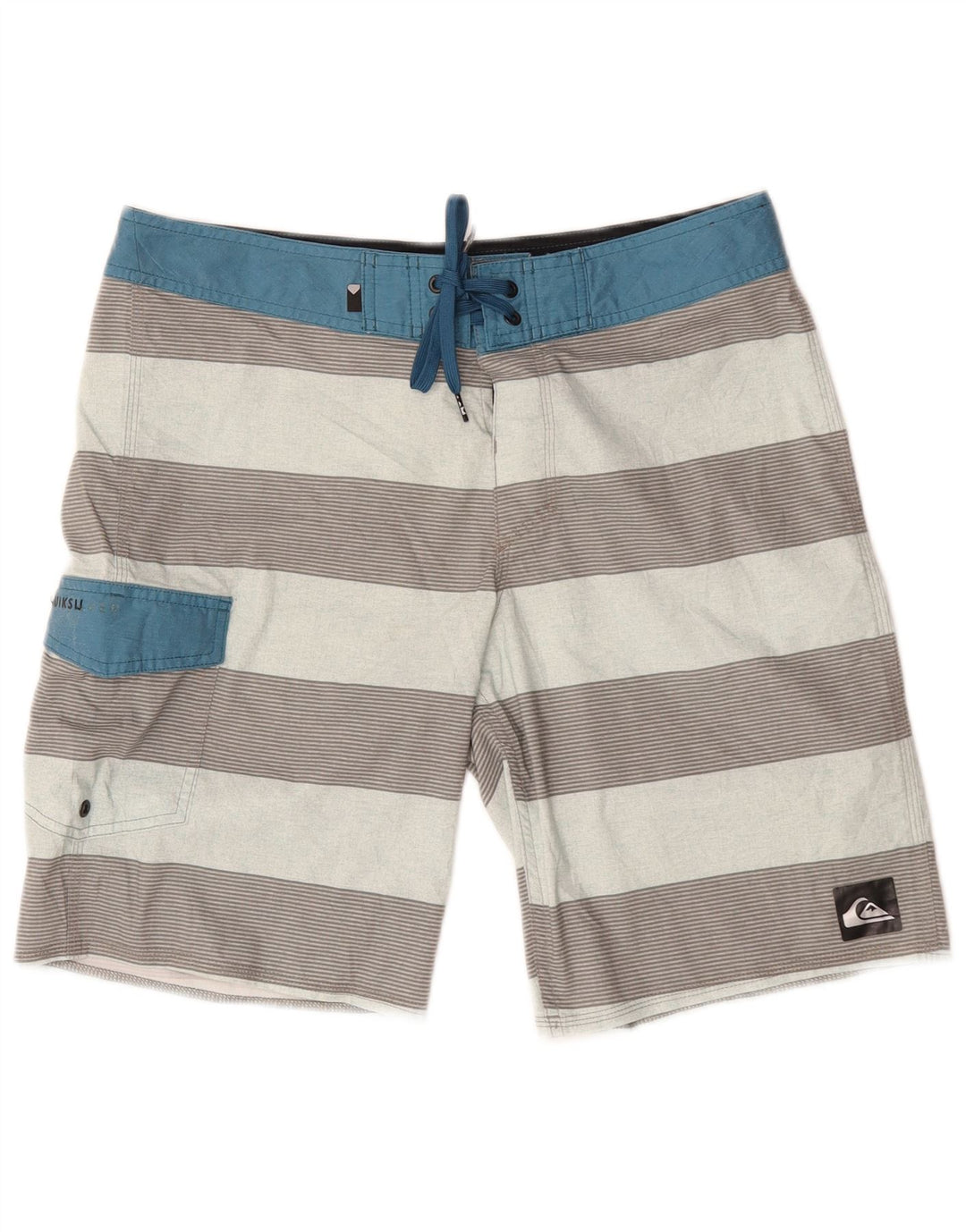 Pantaloni scurți de înot Quiksilver pentru bărbați, poliester cu dungi multicolore medii