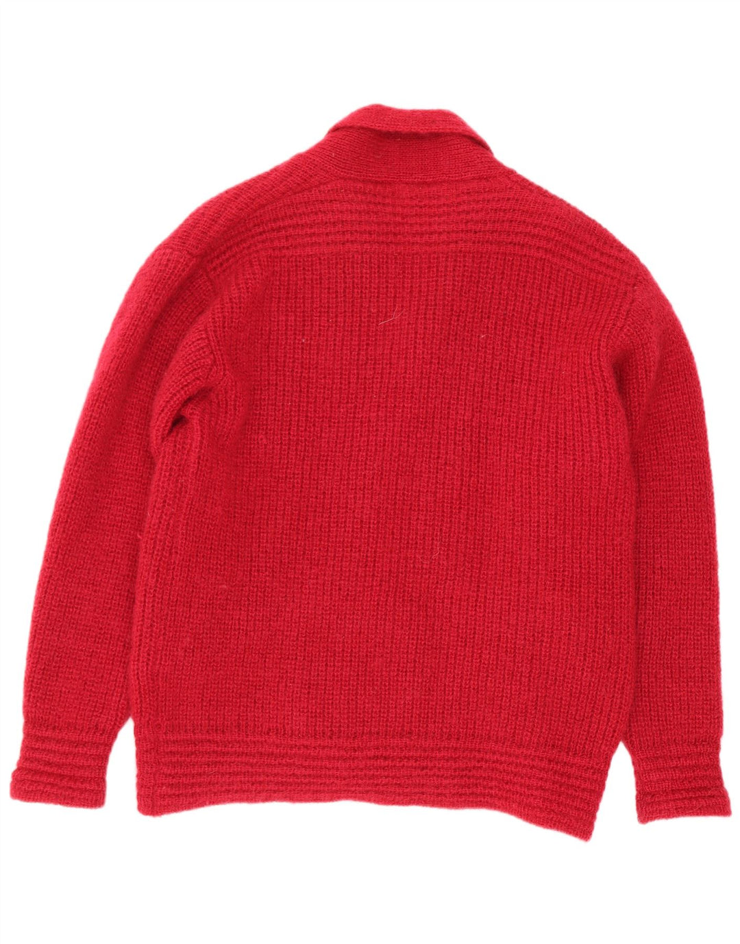 Pulover cardigan pentru femei Emreco la două piepturi EU 38 Lână roșie medie