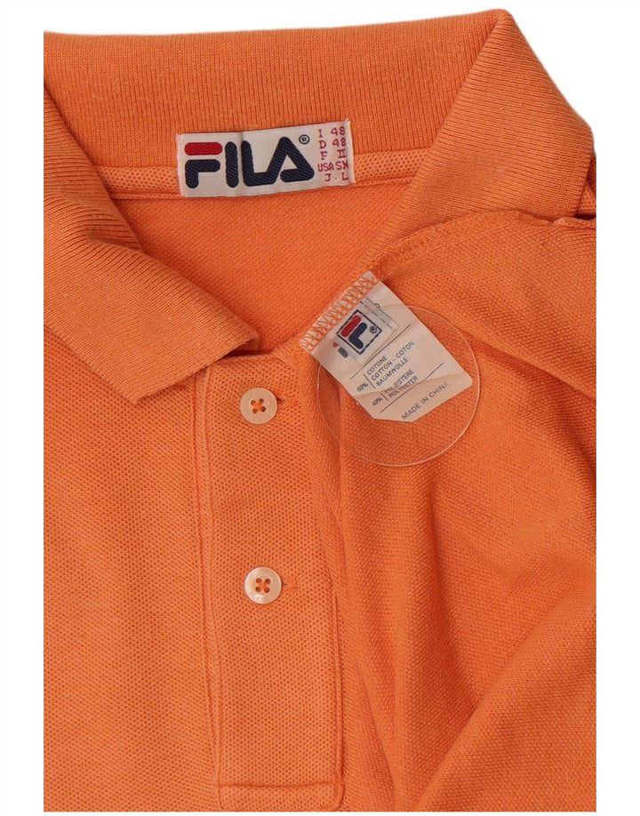 Tricou Polo Fila Bărbați IT 48 Bumbac portocaliu mediu