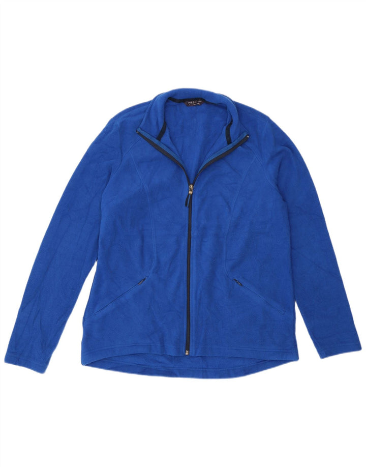 Jachetă fleece pentru femei Marks & Spencer UK 14, mare, albastru, poliester