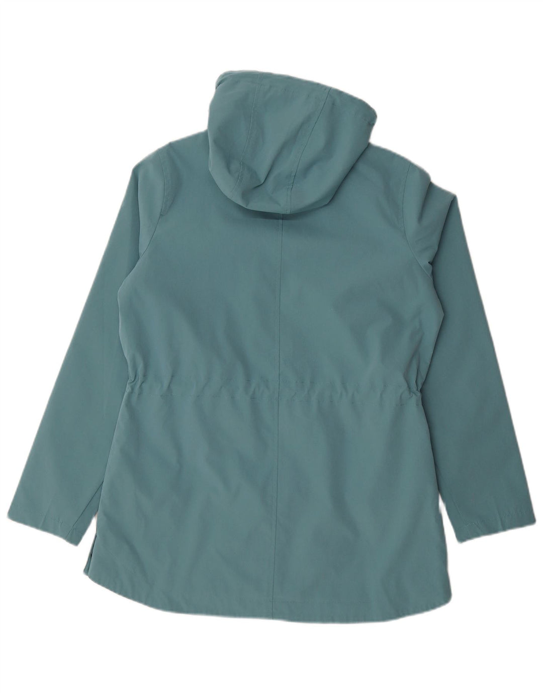 FAT FACE Womens Hooded Windbreaker Jacket UK 12 Medium  Blue Polyester