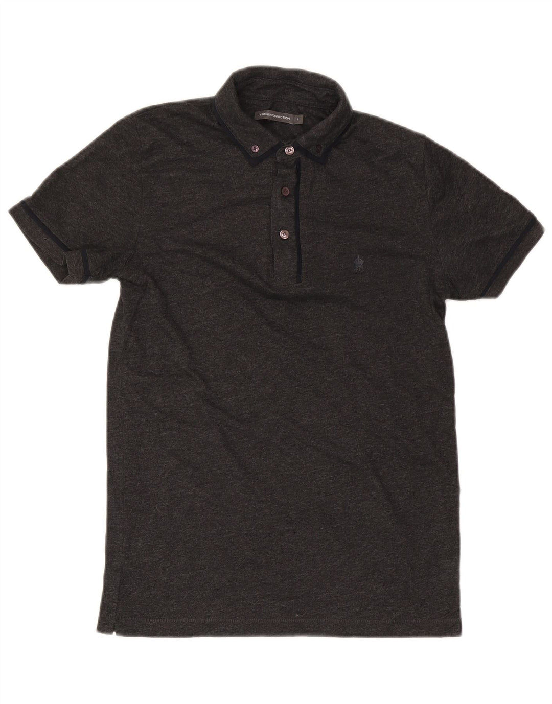 Tricou polo pentru bărbați French Connection, bumbac cu pete gri mic